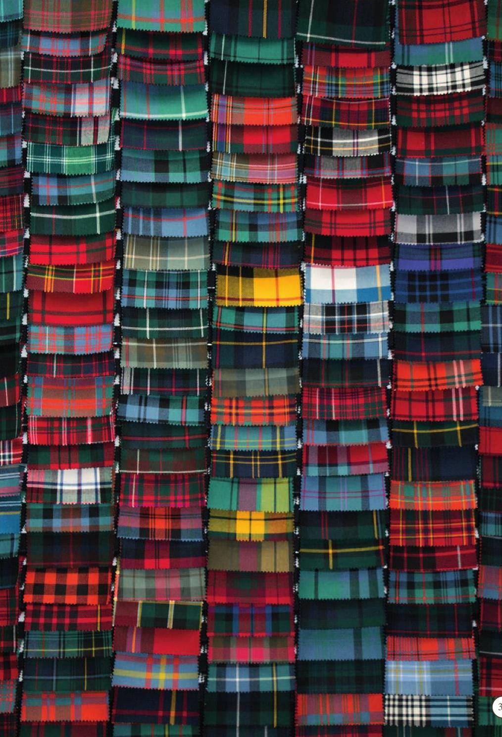 Tartan skotske klantern uld